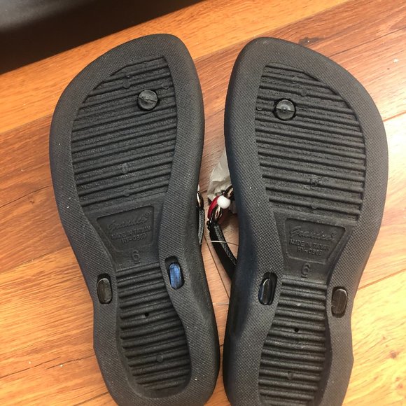 Grandco Sandals ~ Red Granite ~ Black Sole - Picture 4 of 4